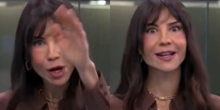 ÂNCORA AMANDA KLEIN PASSA POR APUROS TÉCNICOS AO VIVO NO SBT NEWS E DÁ BRONCA NA EQUIPE DE BASTIDORES