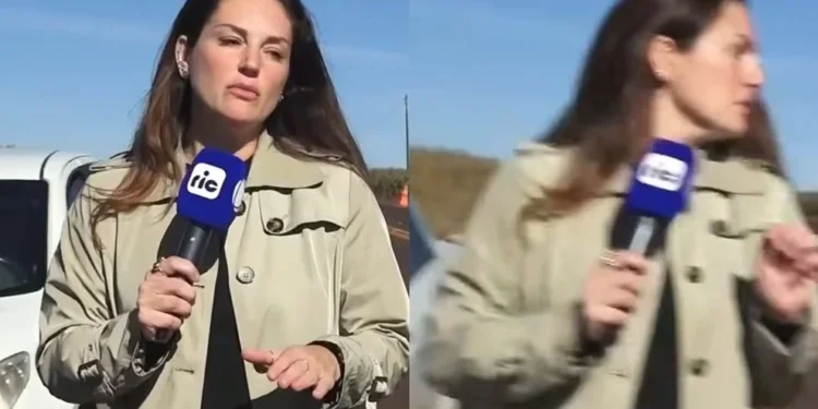 SUSTO AO VIVO: REPÓRTER DA RECORD QUASE É ATROPELADA E REBATE CRÍTICAS!
