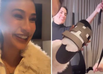SIMARIA COMEMORA ANIVERSÁRIO DE 44 ANOS E GANHA SANDÁLIA DE LUXO DA HERMÈS DE SUA IRMÃ SIMONE MENDES