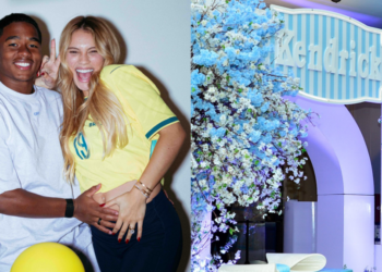 ENDRICK E GABRIELY REVELAM NOME DO PRIMEIRA FILHO EM CHÁ DE BEBÊ EM SÃO PAULO