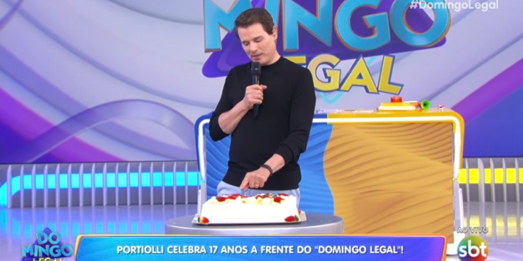 CELSO PORTIOLLI ALCANÇA LIDERANÇA DE AUDIÊNCIA E SUPERA GLOBO NO ANIVERSÁRIO DO ‘DOMINGO LEGAL’