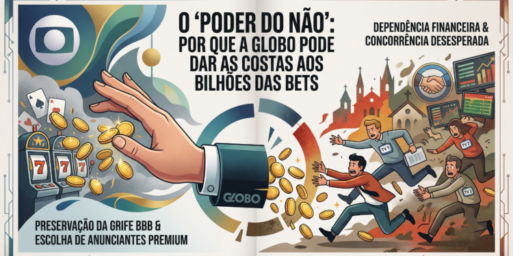 O “Poder do Não”: Por que a Globo pode dar as costas aos bilhões das Bets, enquanto as outras correm atrás