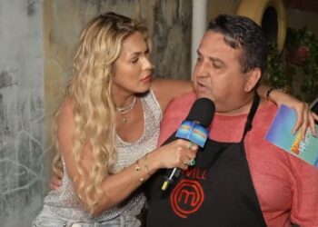 GANHADOR DO FAMILHÃO APRECE COM AVENTAL DA BAND NO DOMINGÃO DA GLOBO