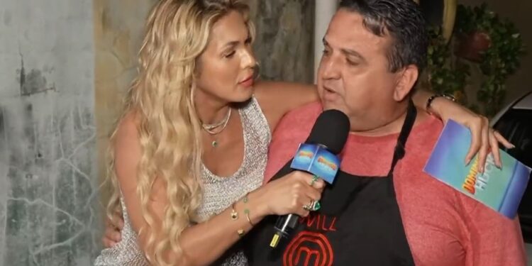 GANHADOR DO FAMILHÃO APRECE COM AVENTAL DA BAND NO DOMINGÃO DA GLOBO