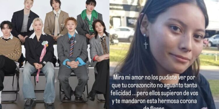 INTEGRANTES DO STRAY KIDS ENVIAM COROA DE FLORES A FUNERAL DE FÃ NA ARGENTINA
